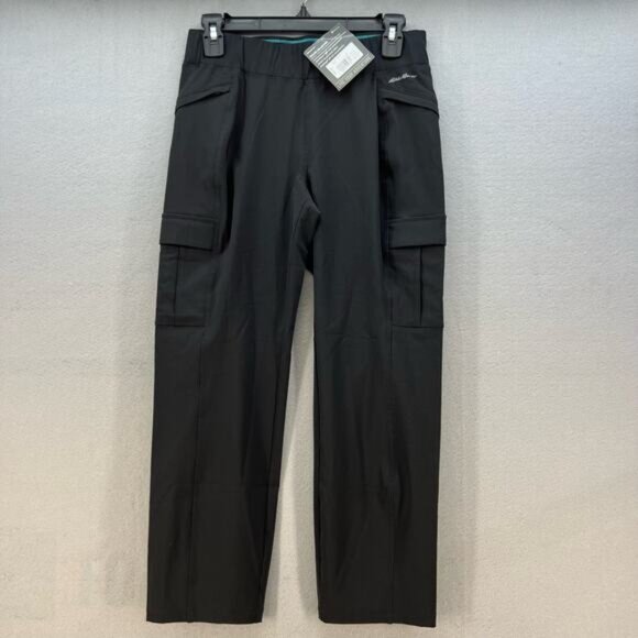 NWT Eddie Bauer Travex Hiking Pants Women's 2 Black Storm Repel Incline Gorpcore - Picture 1 of 12